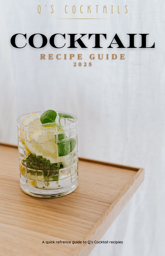 Q's Cocktails 2025 Guide Book - HARDCOPY